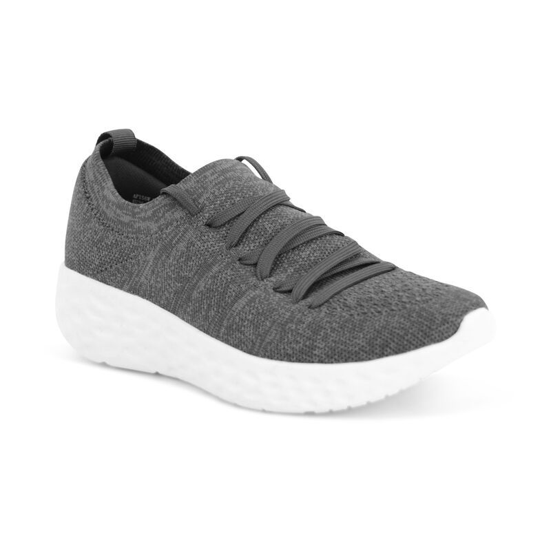 Aetrex | Women's Sadie Arch Support Sneakers-Charcoal | New Arrivals