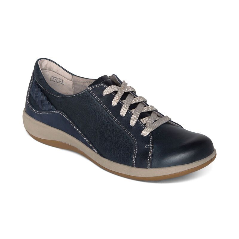 Aetrex | Women's Dana Lace Up Oxford-Navy | New Arrivals