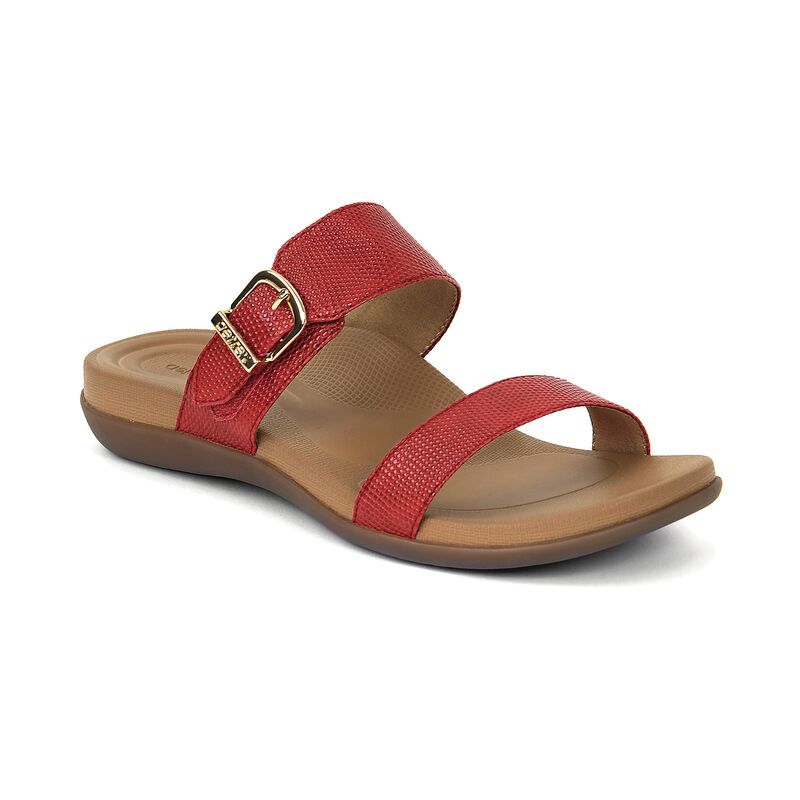 Aetrex | Women's Mimi Water-Friendly Sandal-Red | New Arrivals