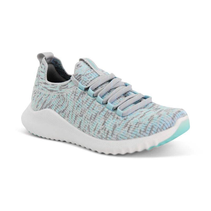 Aetrex | Women's Carly Arch Support Sneakers-Sky Blue Multi | New Arrivals