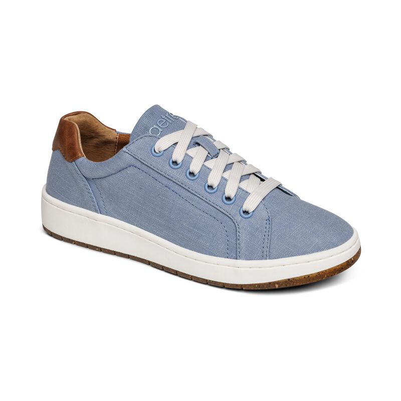 Aetrex | Women's Renee Arch Support Sneakers-Blue | New Arrivals