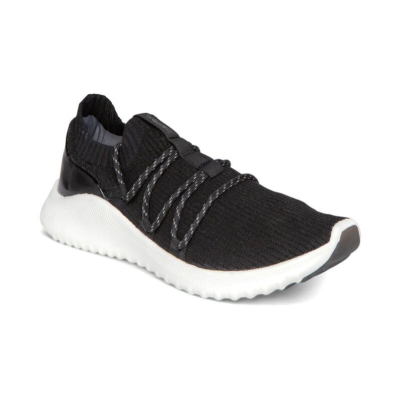 Aetrex | Women's Dani Arch Support Sneakers-Black | New Arrivals