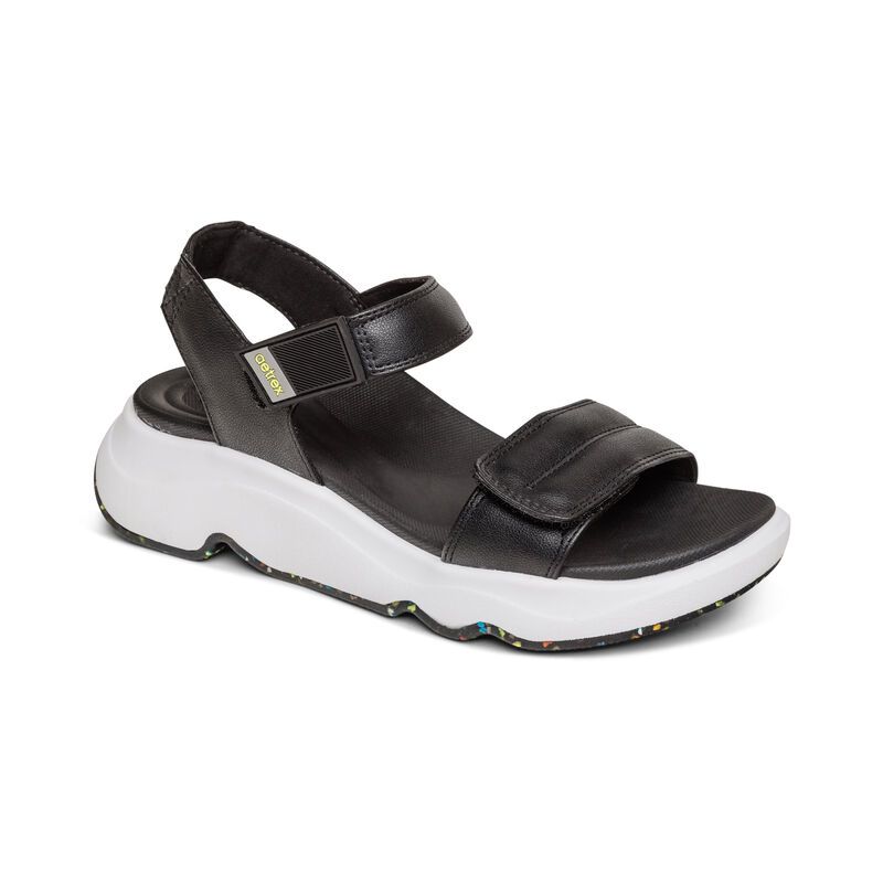 Aetrex | Women's Whit Water-Friendly Sport Sandal-Black | New Arrivals