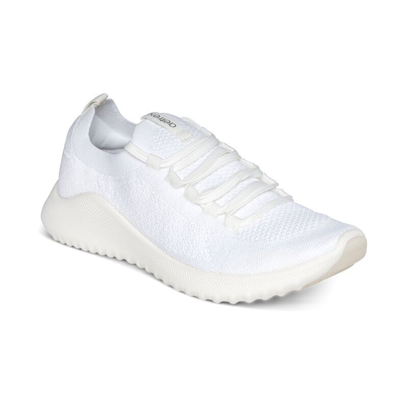 Aetrex | Women's Carly Arch Support Sneakers-White | New Arrivals