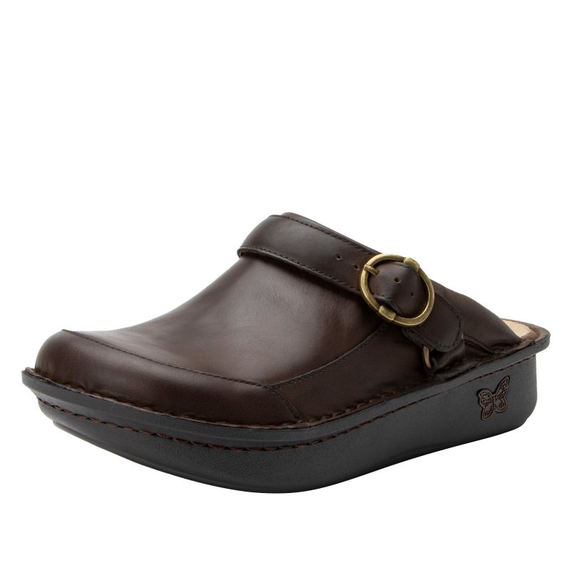 Alegria Women's Seville Oiled Brown Professional Clogs