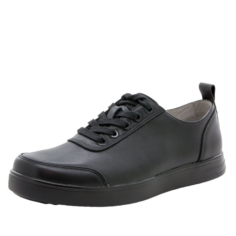 Alegria Men's Stretcher Black Tumbled Shoes