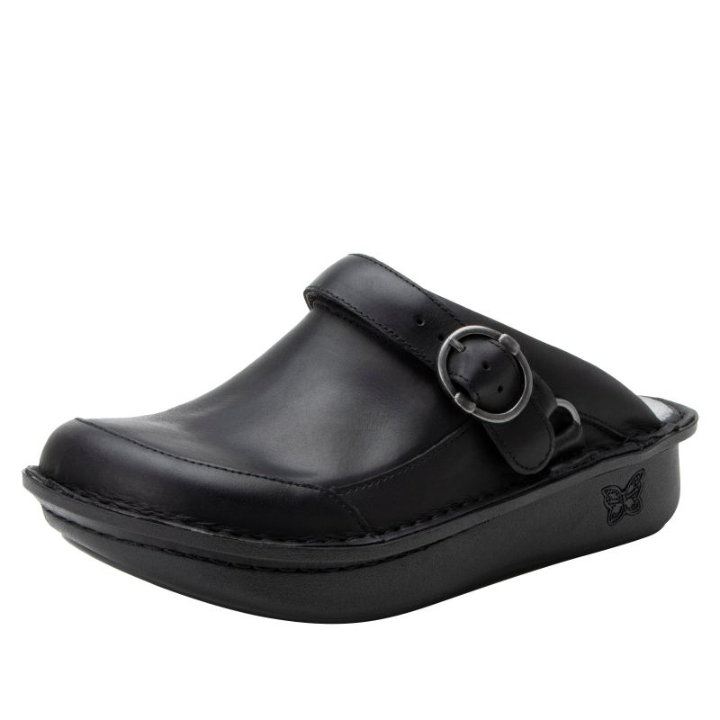 Alegria Women's Seville Oiled Black Professional Clogs