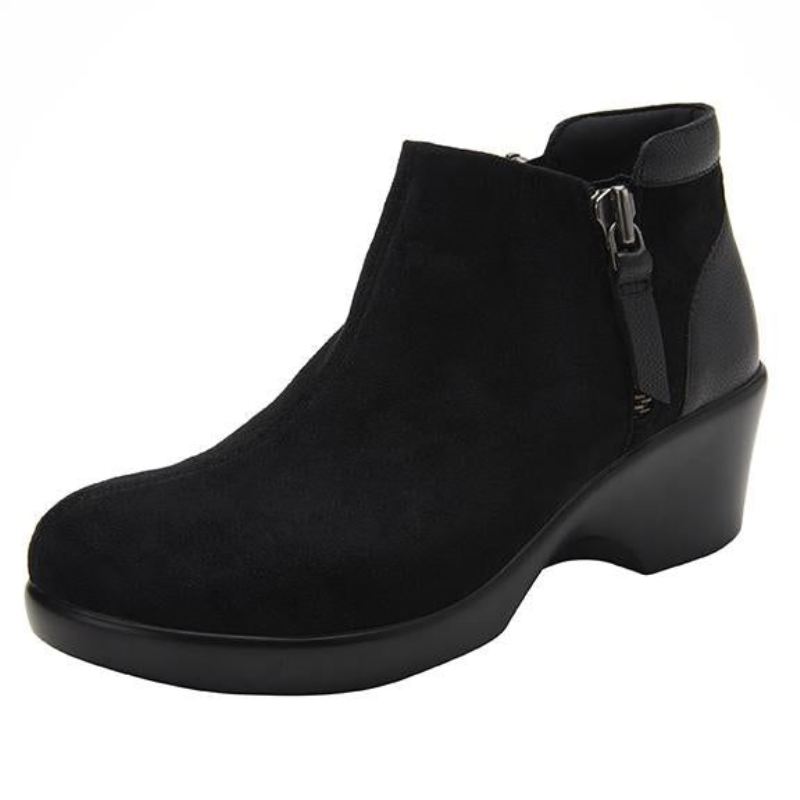 Alegria Women's Sloan Black Suede Boots