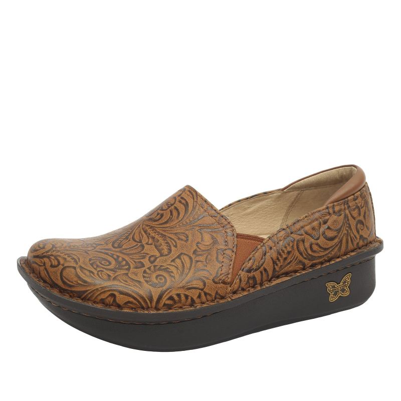 Alegria Women's Debra Embossible Tawny Shoes