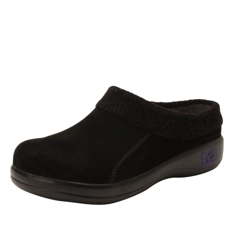 Alegria Women's Kyah Black Suede Shoes