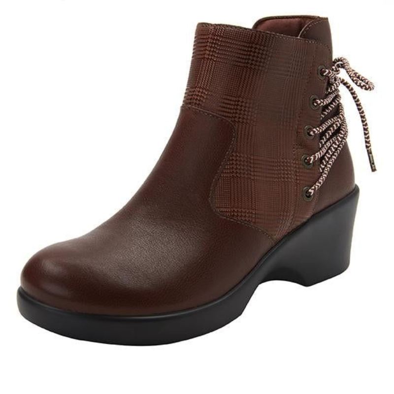 Alegria Women's Stevee Plaidly Brown Boots