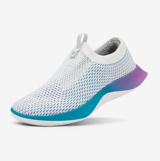 Allbirds | Women's Tree Dasher Relay-Blizzard (Thrive Teal/Lux Purple Sole)