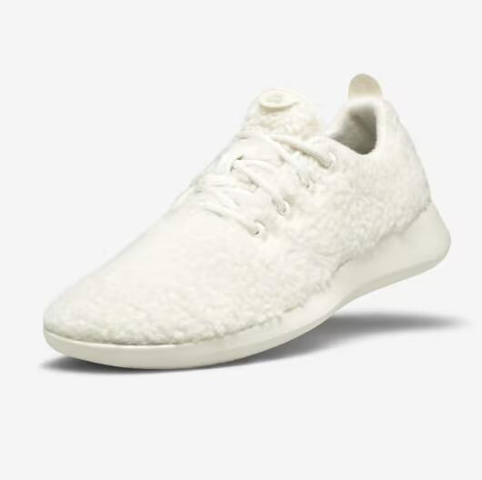 Allbirds | Men's Wool Runner Fluffs-Natural White (White Sole)