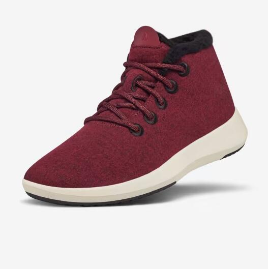 Allbirds | Women's Wool Runner-up Mizzle Fluffs-Thrive Crimson (White Sole)