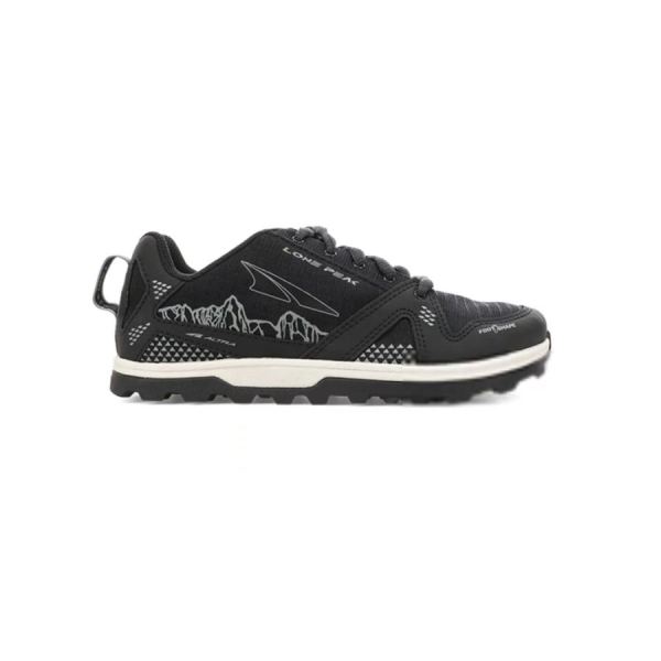 ALTRA RUNNING SHOES YOUTH LONE PEAK-BLACK - Click Image to Close