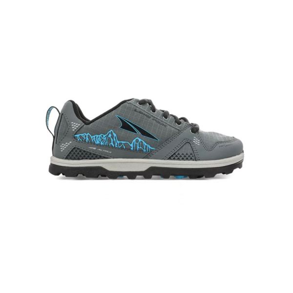 ALTRA RUNNING SHOES YOUTH LONE PEAK-GRAY/BLUE - Click Image to Close