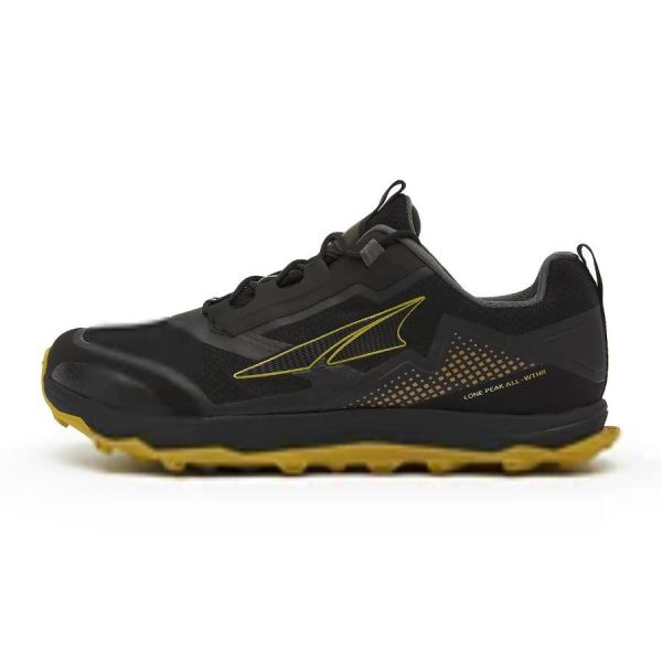 ALTRA RUNNING SHOES MEN'S LONE PEAK ALL-WTHR LOW-Black/Yellow