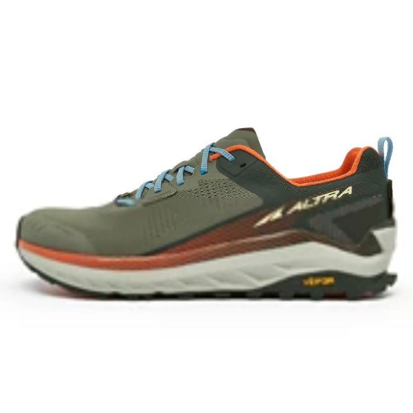 ALTRA RUNNING SHOES MEN'S OLYMPUS 4-GREEN/ORANGE