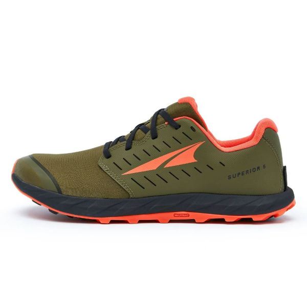 ALTRA RUNNING SHOES MEN'S SUPERIOR 5-Green - Click Image to Close