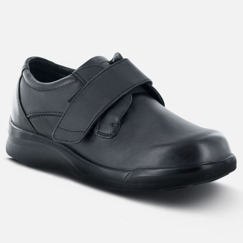 Apex Men's Biomechanical Single Strap Casual Shoe - Black | Canada New Arrivals