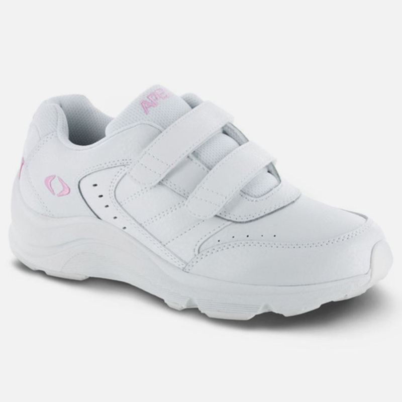 Apex Women's Double Strap Walking Shoe - White | Canada New Arrivals