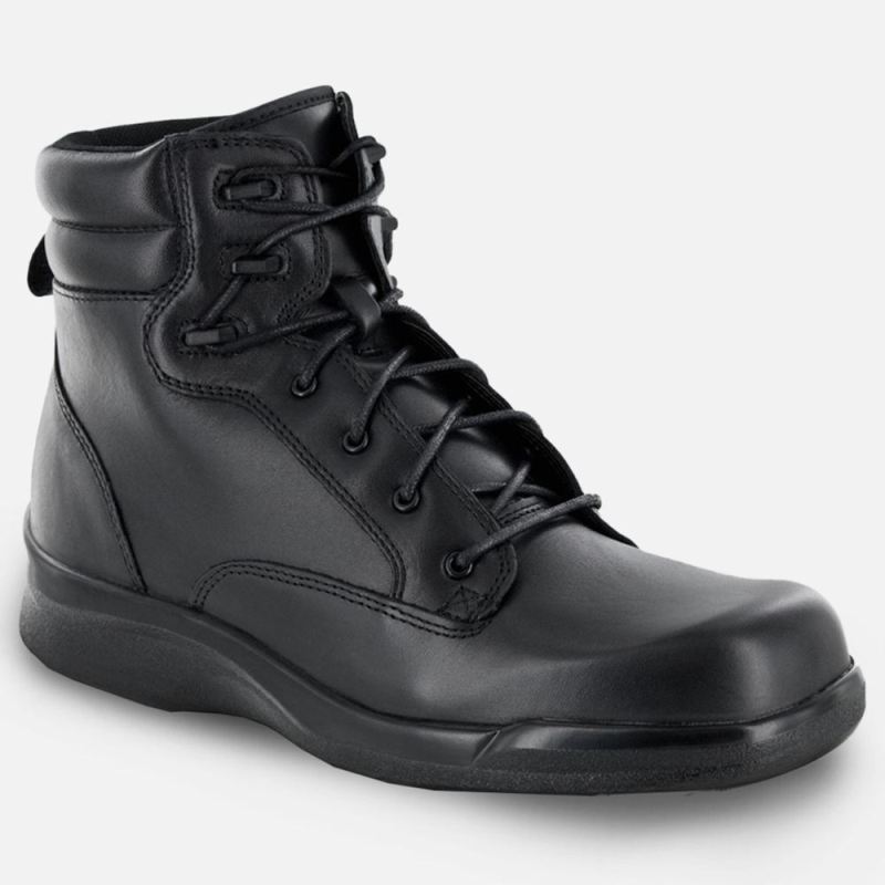 Apex Men's Biomechanical Lace-Up Work Boot - Black | Canada New Arrivals