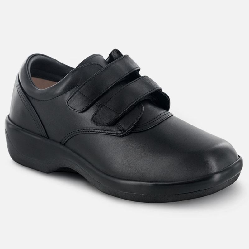 Apex Women's Conform Double Strap Casual Shoe - Black | Canada New Arrivals