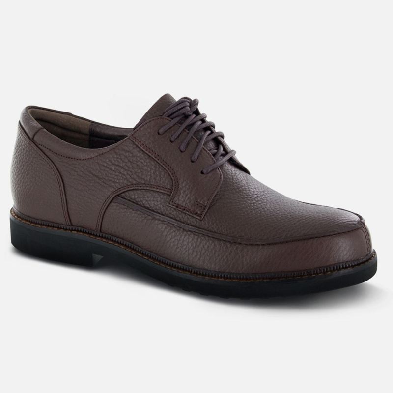 Apex Men's Moc Toe Oxford Dress Shoe Lexington - Brown | Canada New Arrivals