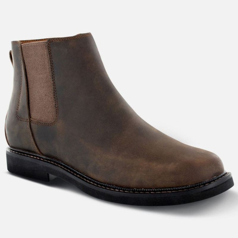 Apex Men's Logan - Chelsea Side Zip Boot - Brown | Canada New Arrivals