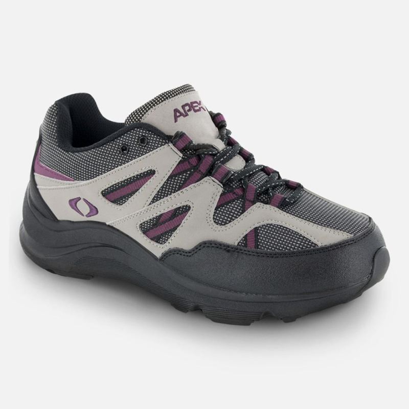 Apex Women's Trail Runner Active Shoe - Sierra Gray/Purple | Canada New Arrivals