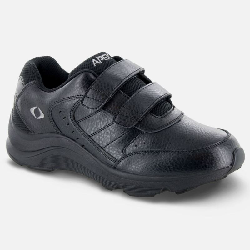 Apex Men's Strap Walking Shoe - Black | Canada New Arrivals