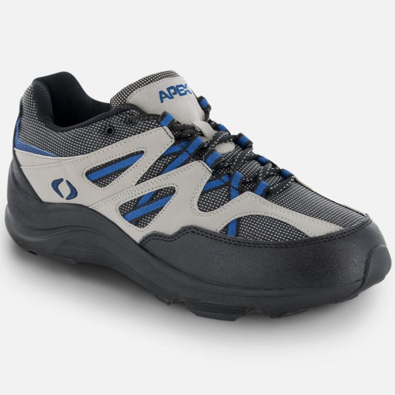 Apex Men's Trail Runner Active Shoe - Sierra Gray/Blue | Canada New Arrivals