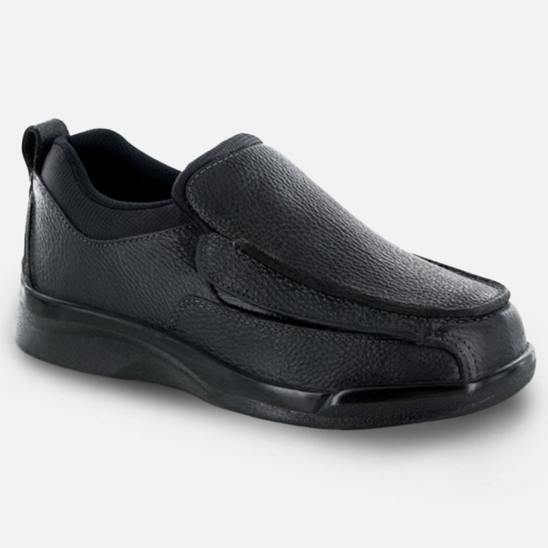 Apex Men's Classic Moc Dress Shoe- Biomechanical - Black | Canada New Arrivals