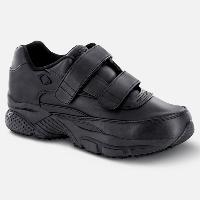 Apex Men's Strap Walking Shoe - X Last - 2-Strap - Black | Canada New Arrivals