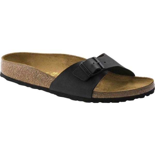 Women's Birkenstock Madrid Birko-Flor Slide Black Birko Flor