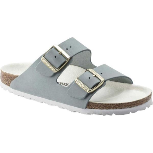 Women's Birkenstock Arizona Nubuck Slide Sky Nubuck