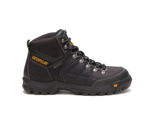 Cat - Threshold Waterproof Work Boot Black - Click Image to Close