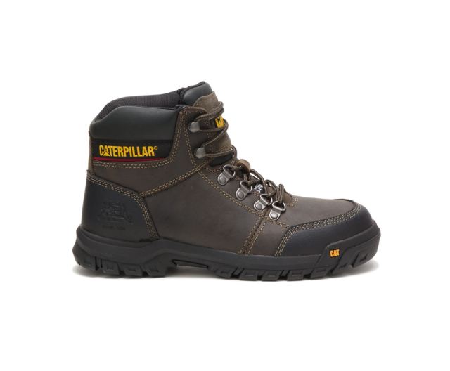 Cat - Outline Steel Toe Work Boot Dark Gull Grey