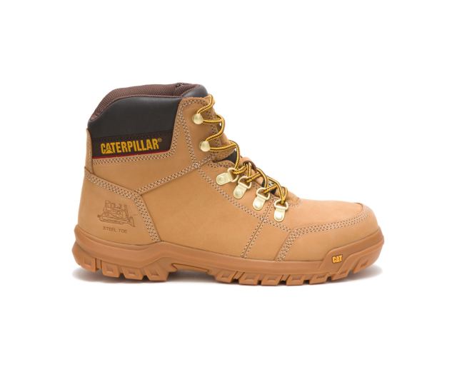 Cat - Outline Steel Toe Work Boot Honey Reset