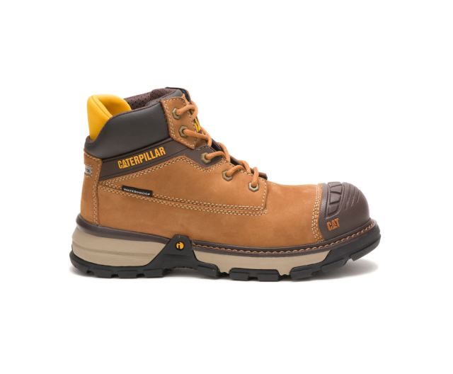 Cat - Excavator Superlite Waterproof Nano Toe Work Boot Sudan Brown