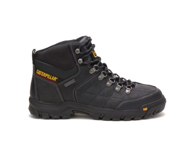 Cat - Threshold Waterproof Steel Toe Work Boot Black - Click Image to Close