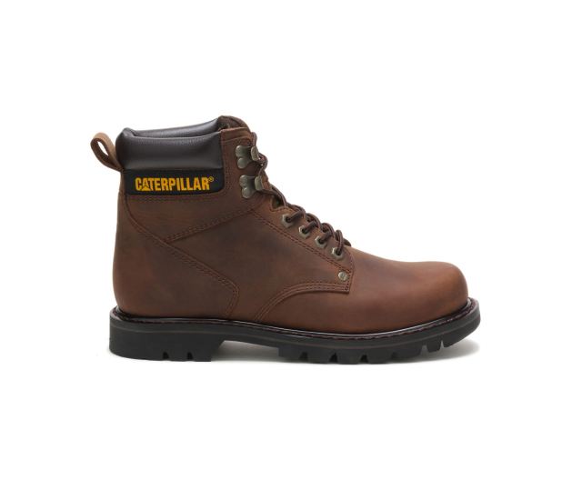 Cat - Second Shift Work Boot Dark Brown