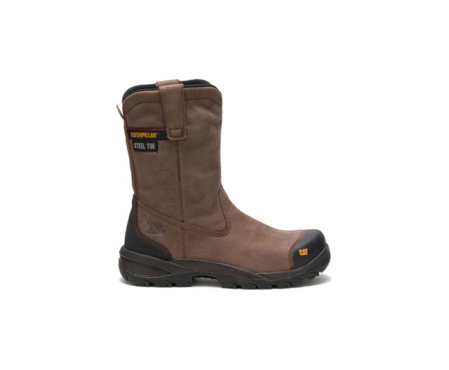 Cat - Spur Steel Toe Work Boot Brown - Click Image to Close