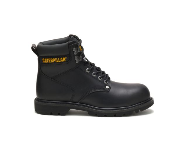 Cat - Second Shift Steel Toe Work Boot Black - Click Image to Close