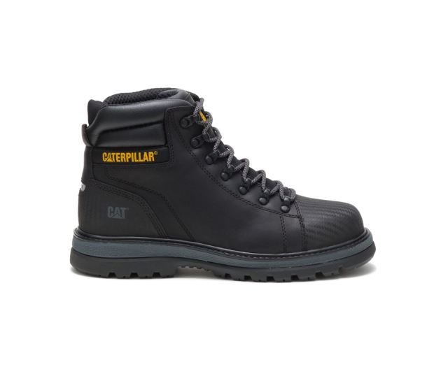 Cat - Foxfield Steel Toe Work Boot Black - Click Image to Close