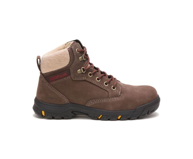 Cat - Tess Steel Toe Work Boot Chocolate