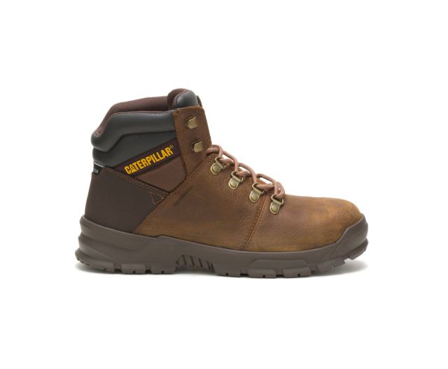 Cat - Charge Waterproof Alloy Toe Work Boot Brown Sugar - Click Image to Close