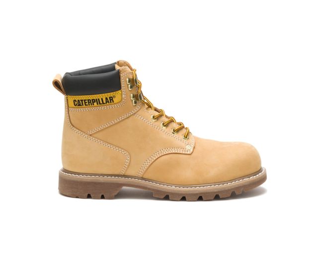 Cat - Second Shift Steel Toe Work Boot Honey Nubuck - Click Image to Close