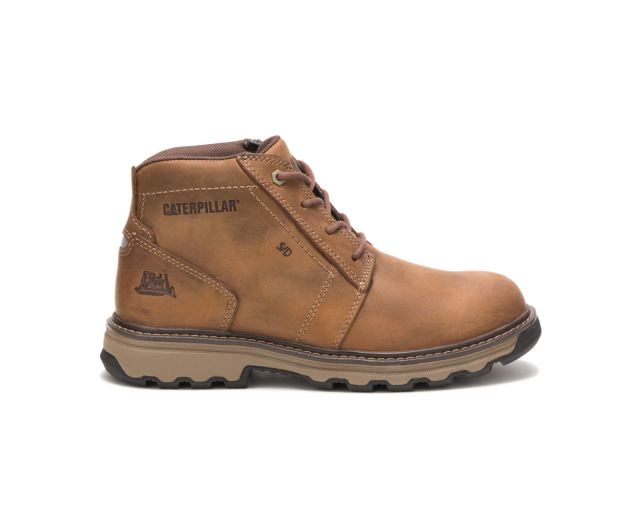 Cat - Parker Work Boot Dark Beige - Click Image to Close