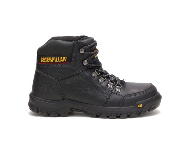 Cat - Outline Steel Toe Work Boot Black